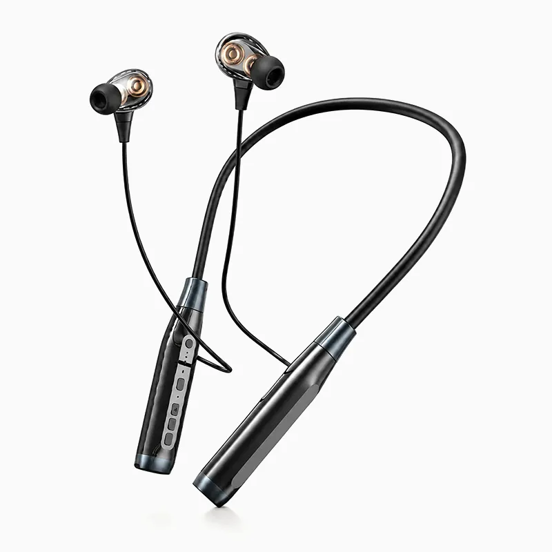 Auriculares Bluetooth de Cuello con Graves Profundosy Bateria de Larga Duracion